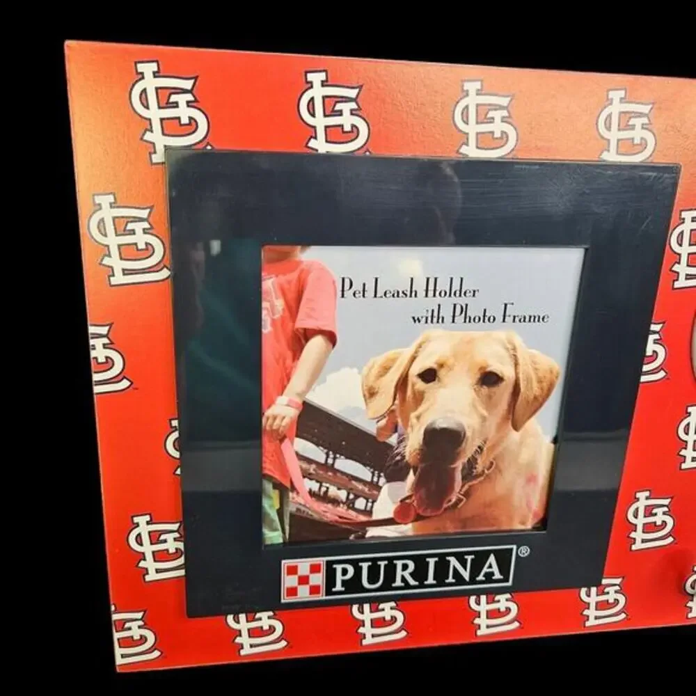 St Louis Cardinals Photo Frame Dog Leash‎ Key Holder Baseball Purina Pet MLB
